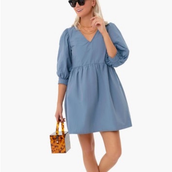 tuckernuck Dresses & Skirts - Tuckernuck Slate Blue Lizzy Dress
